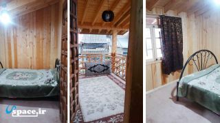 نمای داخلی اتاق ها و تراس اقامتگاه بوم گردی چامگاه - رامسر - روستای جنت رودبار